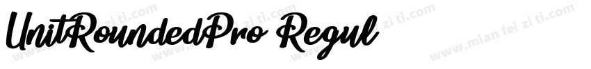 UnitRoundedPro Regul字体转换